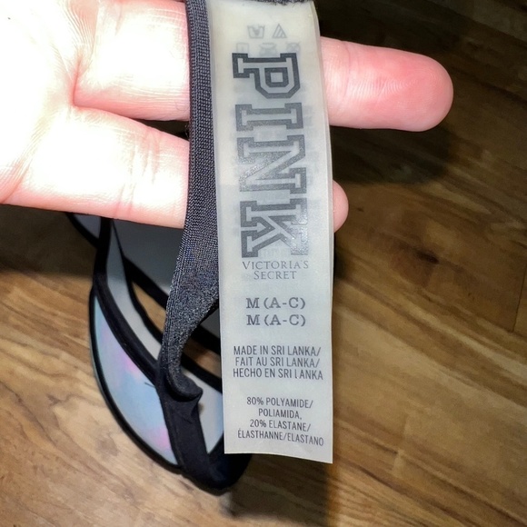 Victoria's Secret VS PINK Watercolor Padded Triangle Bikini Top size medium - Picture 4 of 4